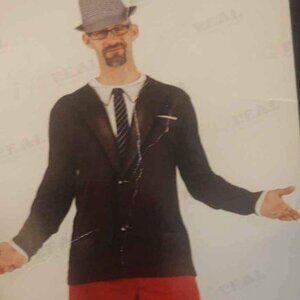 BNWT Fauxreal Long Sleeve Size Large Suit Shirt Halloween